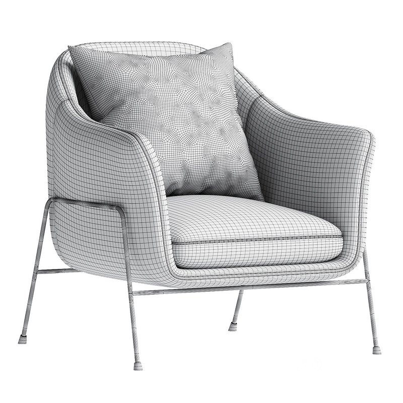 Armchair Wiley Ivory Image 3