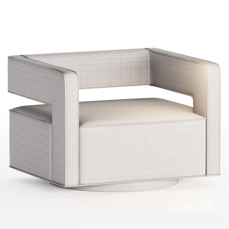 Booth Performance Velvet Swivel Armchair Image 4