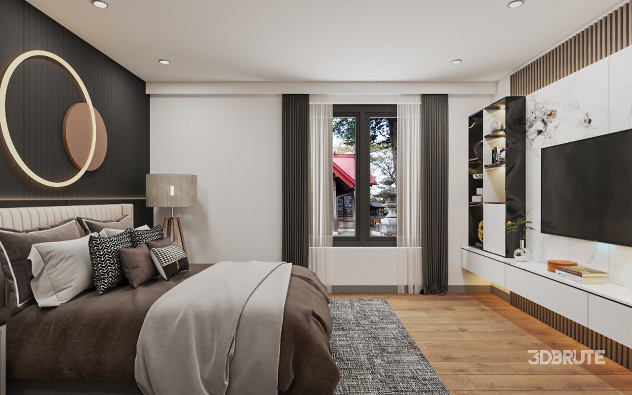 Modern bedroom interior design Image 1