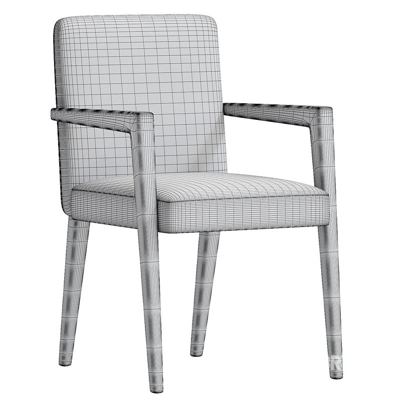 Baxton Studio Andrea Upholstered ArmChair Image 4
