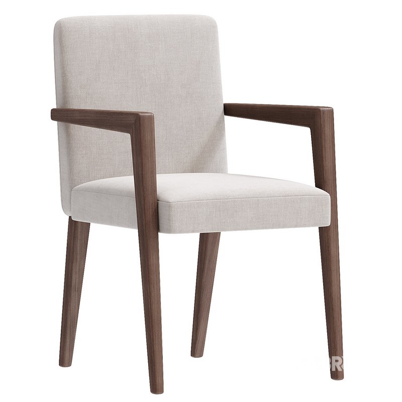 Baxton Studio Andrea Upholstered ArmChair Image 2