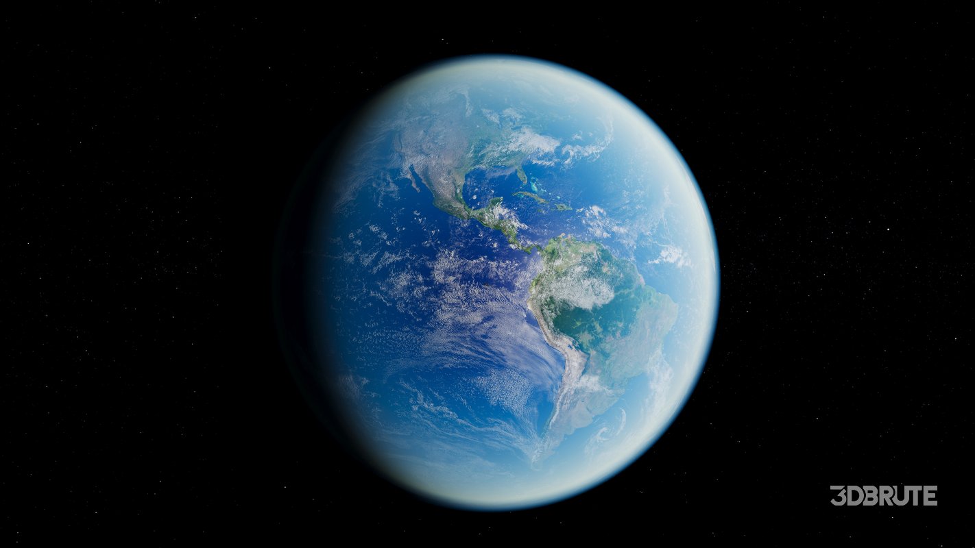 Earth 3d model Image 5