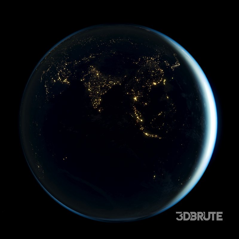 Earth 3d model Image 9