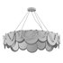 Postmodern 8 Light Smokey Gray Glass Chandelier with Adjustable Cables - Thumbnail 3