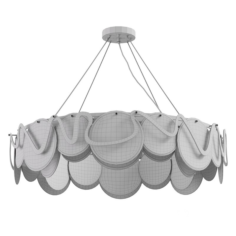 Postmodern 8 Light Smokey Gray Glass Chandelier with Adjustable Cables Image 3