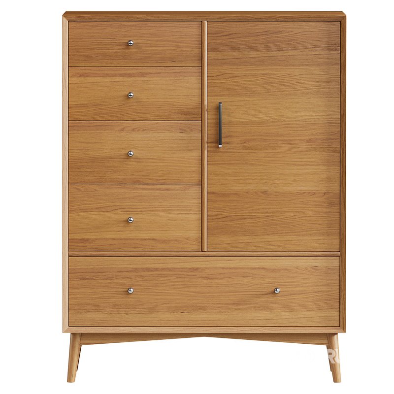 CHIFFOROBE MID-CENTURY IN RETRO STYLE Image 2