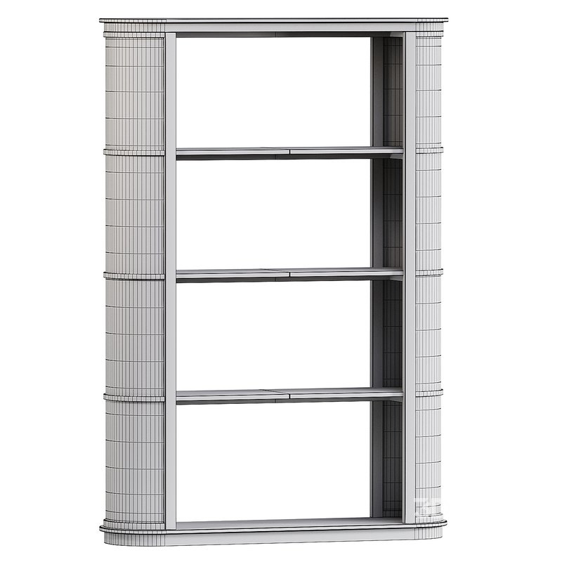 Curved Cane Bookcase Image 2