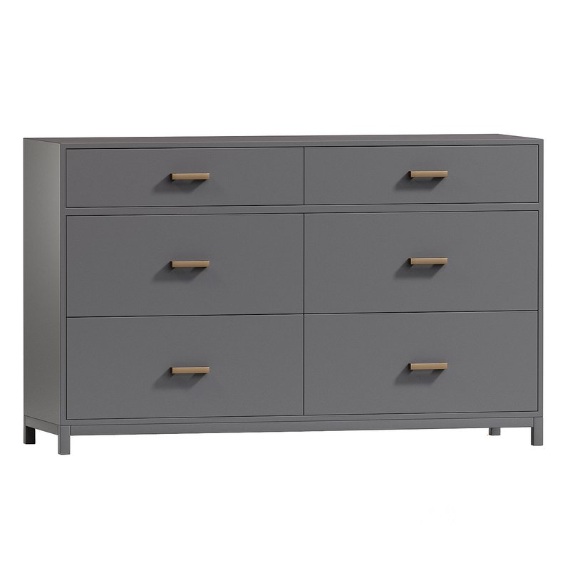 Chest of drawers Crate & Barrel Parke Charcoal Image 3