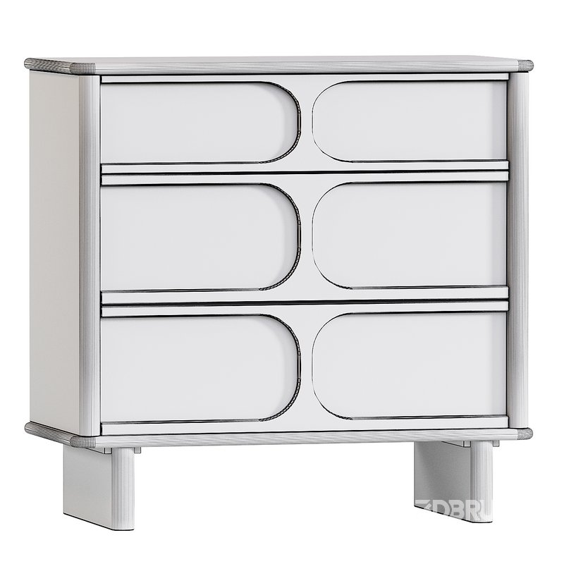 Crate & Barrel Weight Three Drawer Chest of Drawers Image 3