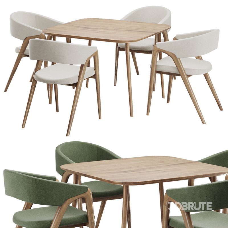 Dinning chair and table85 Image 1