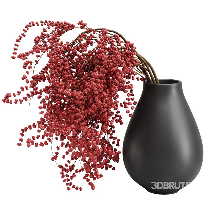 Red Fruit dry Branches Bouquet38 Image 1