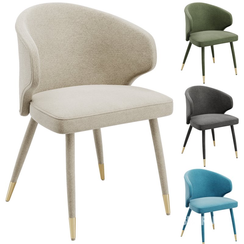 Sumiko Velvet Upholstered Dining Chair Image 1