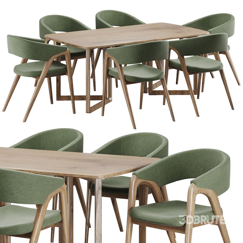 Dinning chair and table86 Image 1