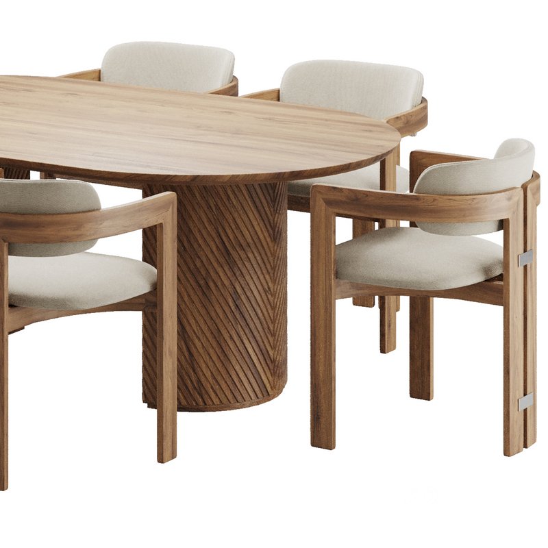 Dinning chair and table80 Image 3