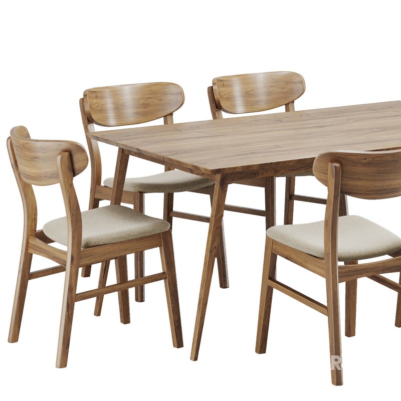 Dinning chair and table87 Image 2