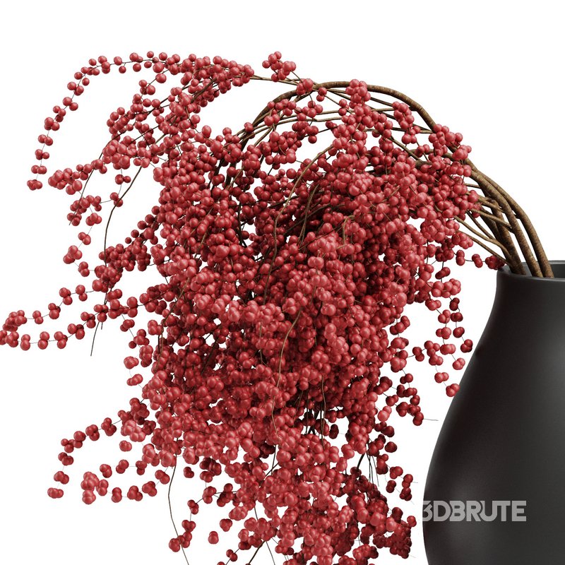 Red Fruit dry Branches Bouquet38 Image 3
