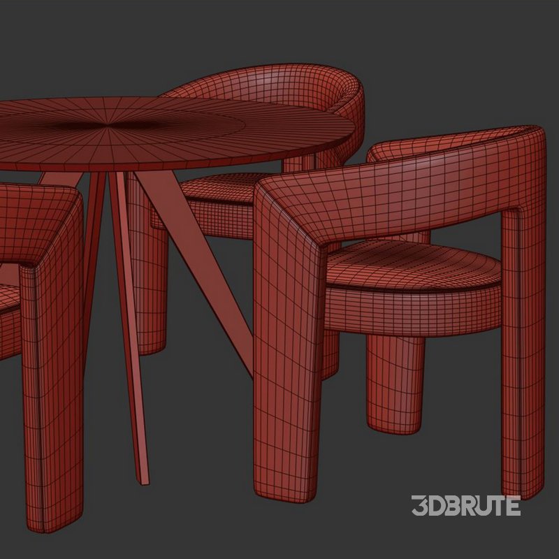 Dinning chair and table84 Image 3