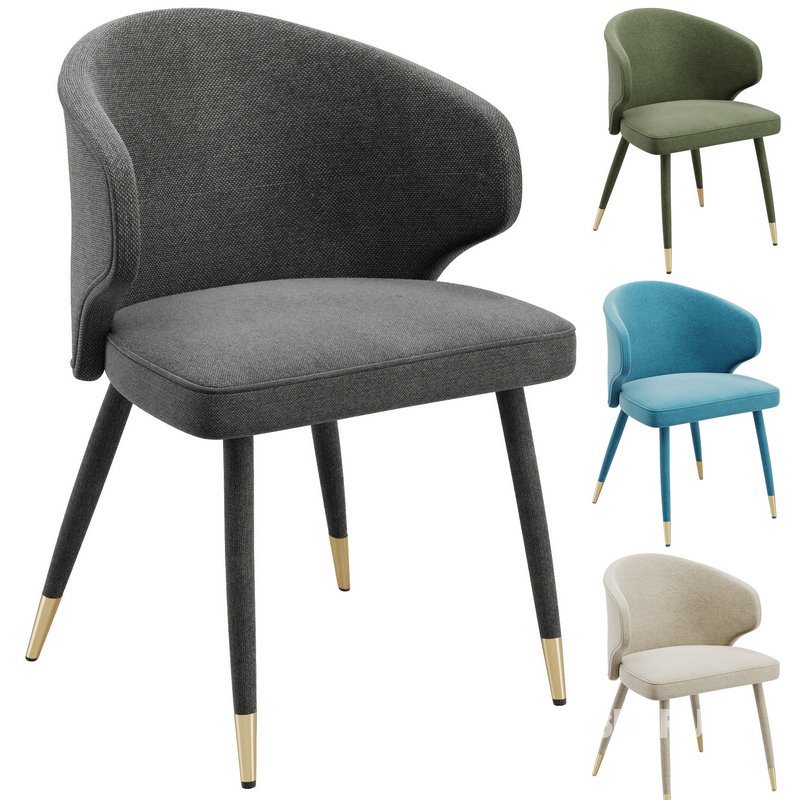 Sumiko Velvet Upholstered Dining Chair Image 2