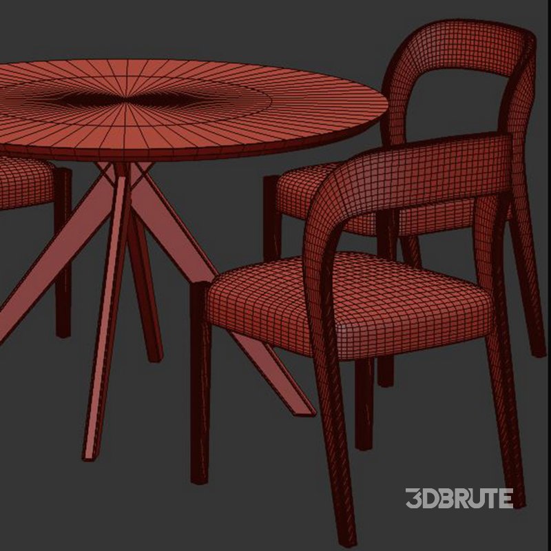 Dinning chair and table72 Image 3