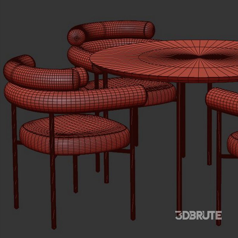 Dinning chair and table73 Image 2