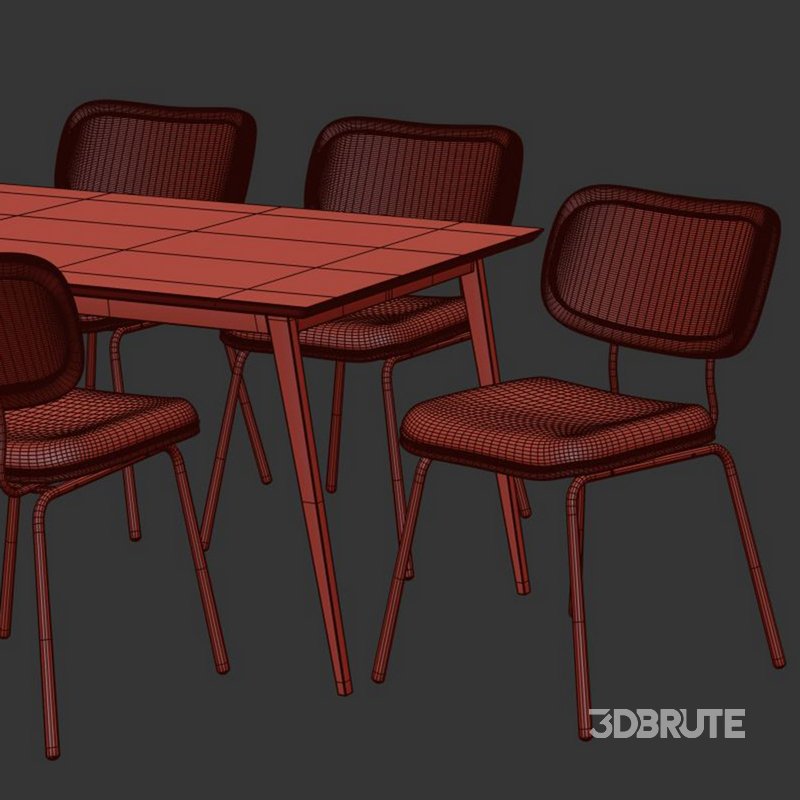 Dinning chair and table77 Image 3