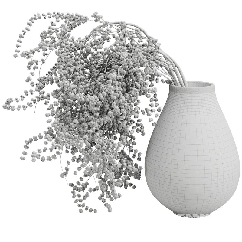 Red Fruit dry Branches Bouquet38 Image 2