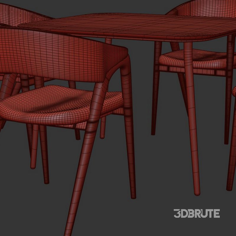 Dinning chair and table85 Image 3