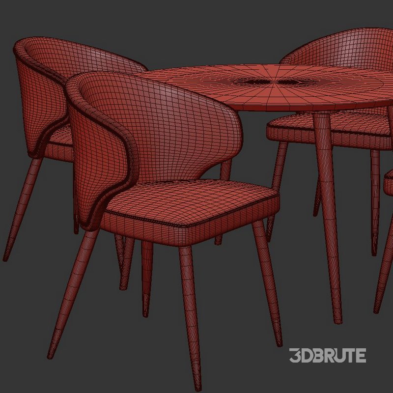 Dinning chair and table74 Image 5