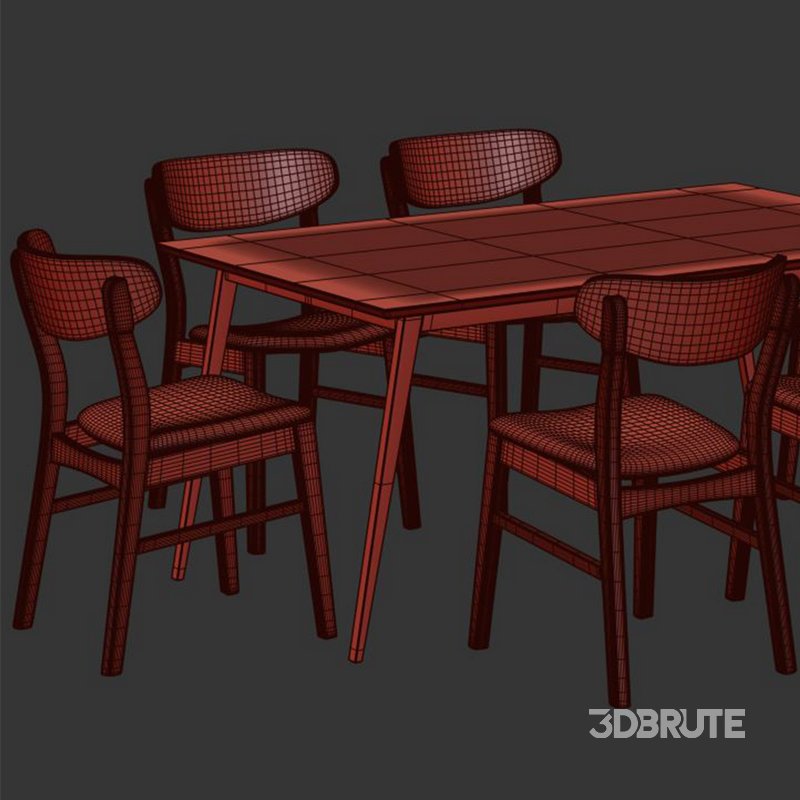 Dinning chair and table87 Image 5