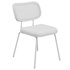 Sirine Linen Side Chair with Rattan Back - Thumbnail 7