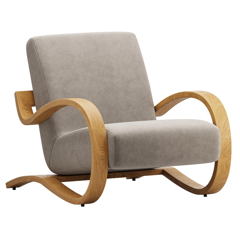 Herbin Leather Lounge Chair Image 3