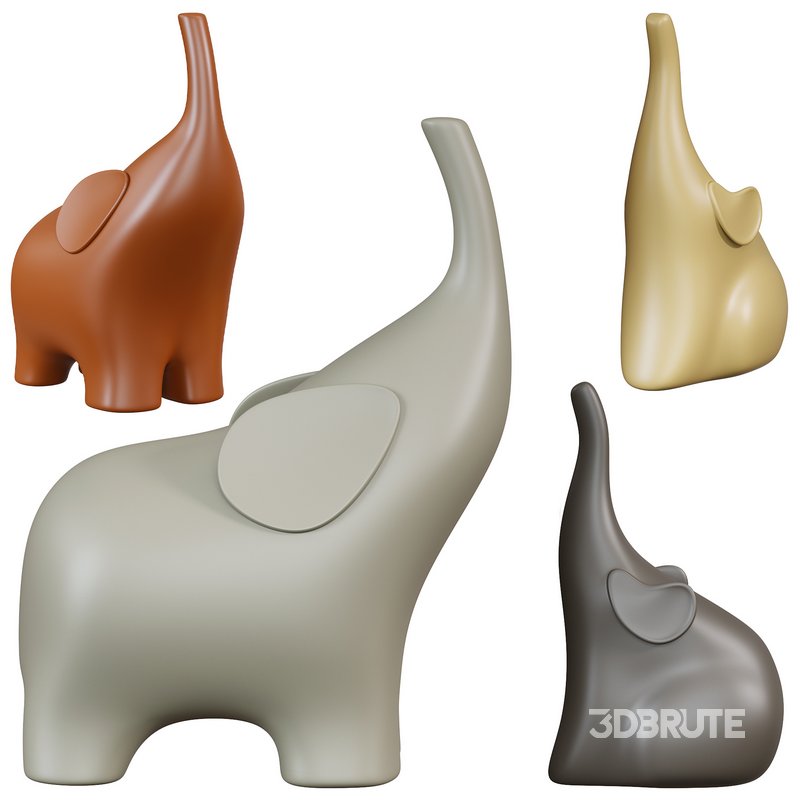 KAPITAS Elephants Sculptures by Aliexpress Image 1