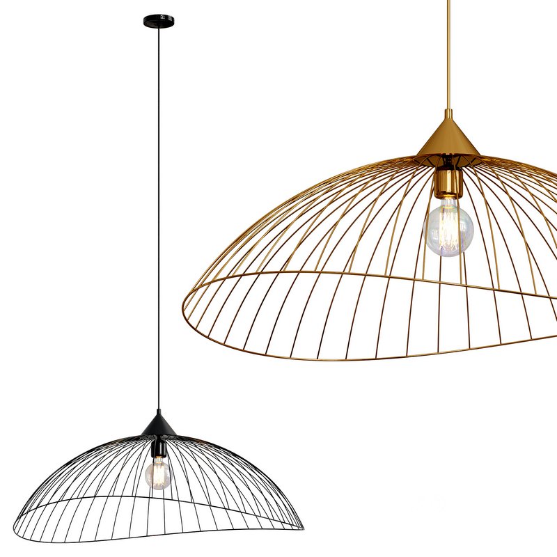 Onza Easy Fit Pendant Black Twin Pack Chandelier by Ideas4lighting Image 1