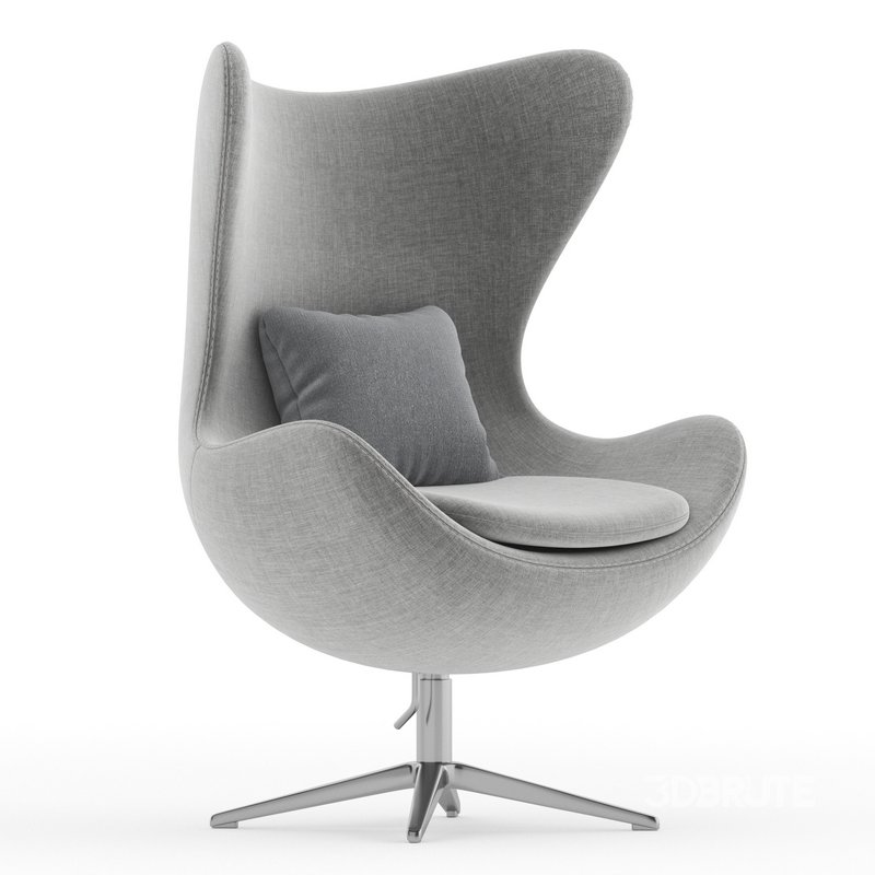 Armchair Arne Jacobsen Style Egg Chair Image 4