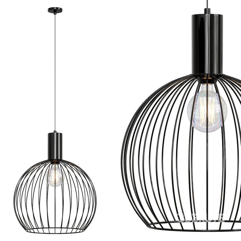 STEEL ROD GLOBE PENDANT by Lightingstyles Image 2