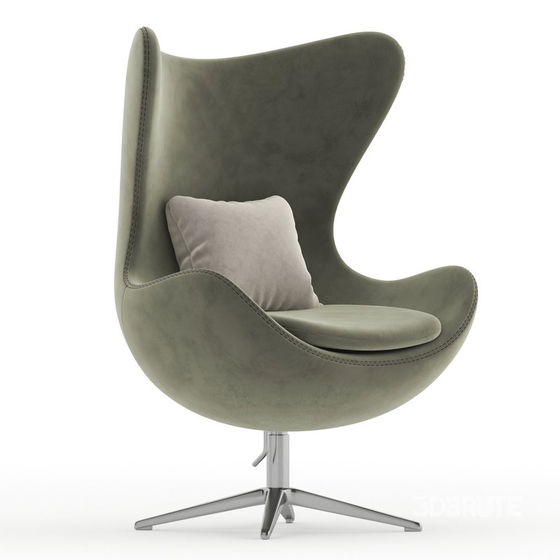Armchair Arne Jacobsen Style Egg Chair Image 2