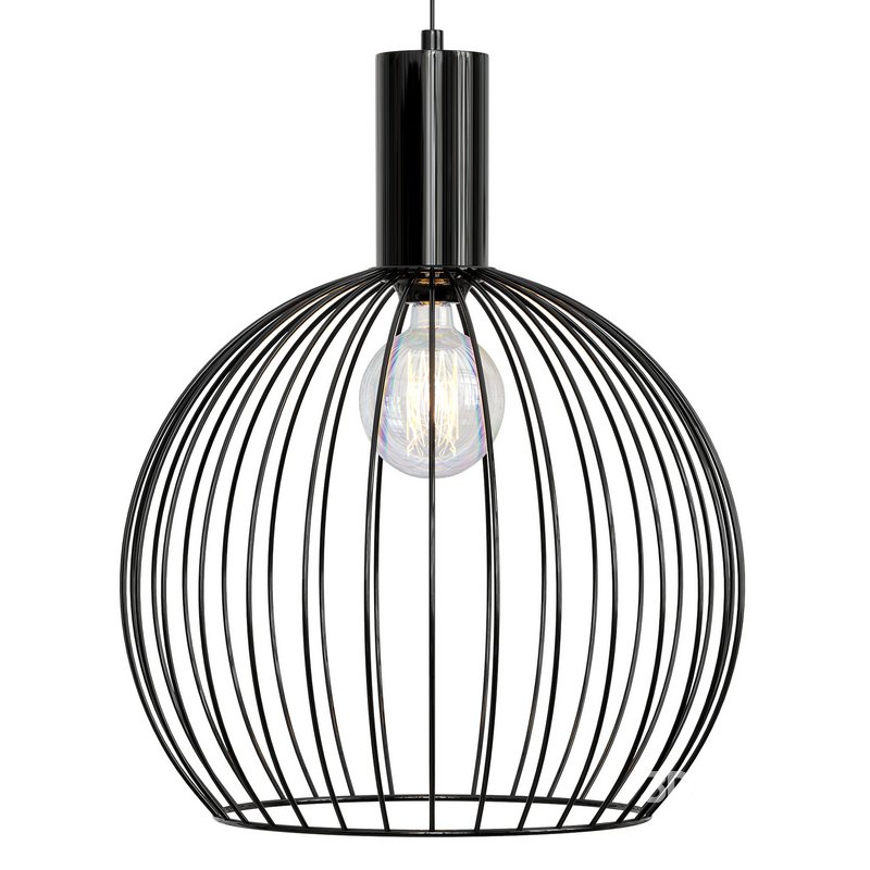 STEEL ROD GLOBE PENDANT by Lightingstyles Image 1