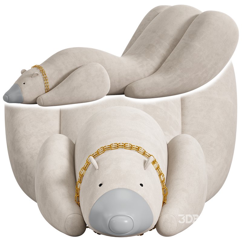 Large Armchair Sofa Bear by Art Berloga Image 2