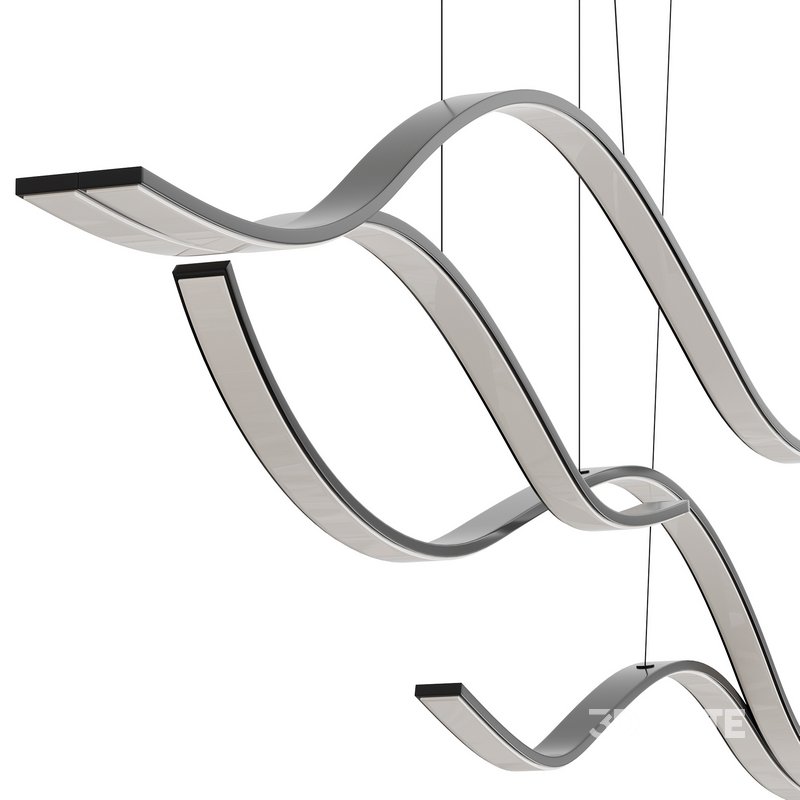 Creative Modern LED Abstract Chandelier by Zenqdesigns Image 2