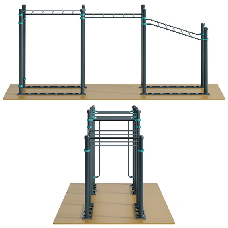 Lifting handrail classic 2 level handrail and vertical handrails for wheelchairs Oma by Kenguru Image 1