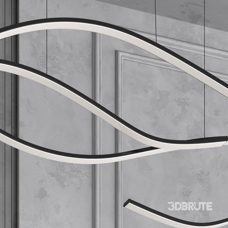 Creative Modern LED Abstract Chandelier by Zenqdesigns Image 3