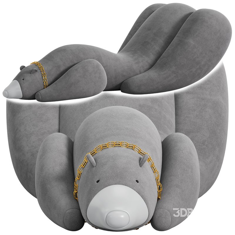 Large Armchair Sofa Bear by Art Berloga Image 3