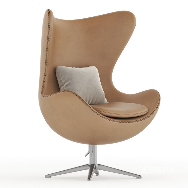 Armchair Arne Jacobsen Style Egg Chair Image 1