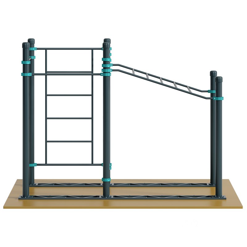 Lifting handrail wall bars 3 horizontal bars and vertical handrails for wheelchair users by Kenguru Image 4