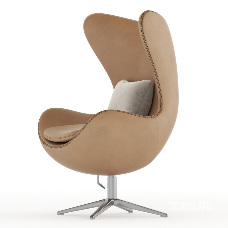 Armchair Arne Jacobsen Style Egg Chair Image 3