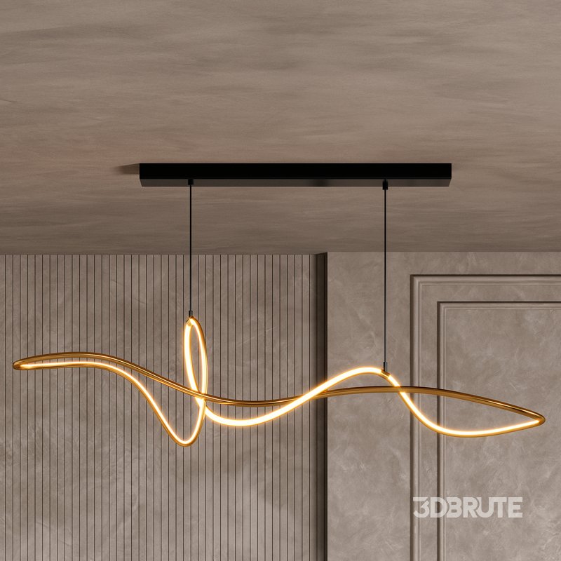 Eskild Long Chendelier By Lampatron Image 4