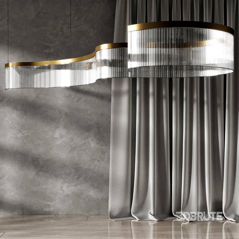 DANELIUS LONG Chandelier Lamp By Lampatron Image 4