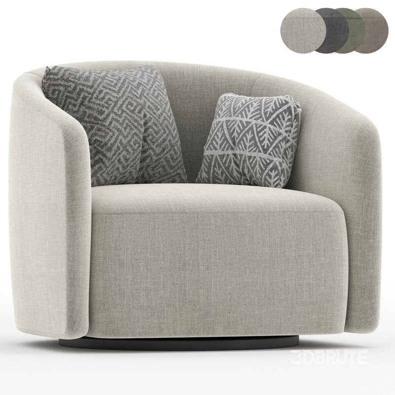Mila swivel armchair Image 7
