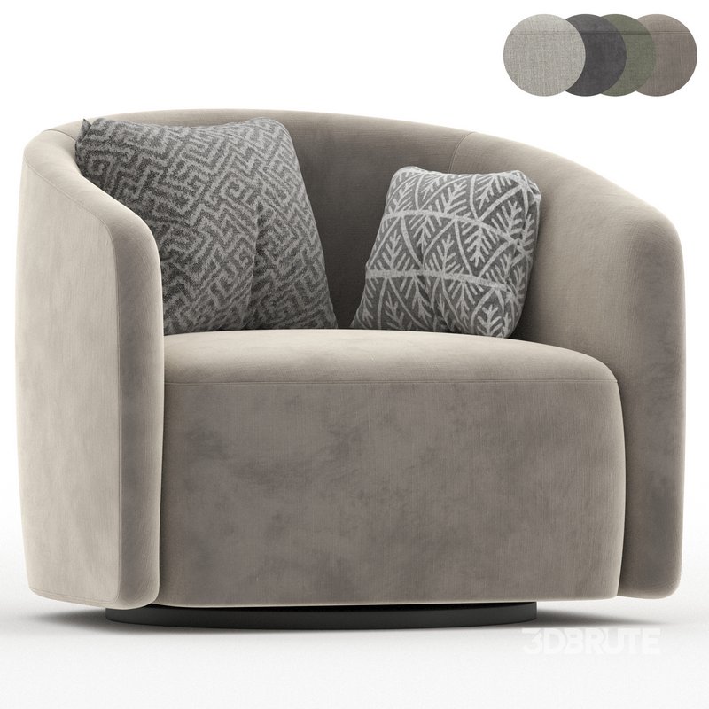 Mila swivel armchair Image 2