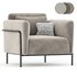 Fauteuil in fluweel Alistair armchair - Thumbnail 3